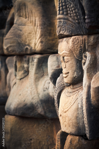 Konstfotografi Angkor Carvings