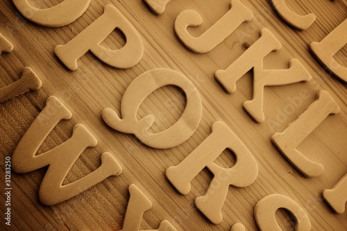 English alphabet background