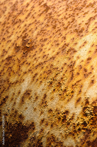Rust on metal surface