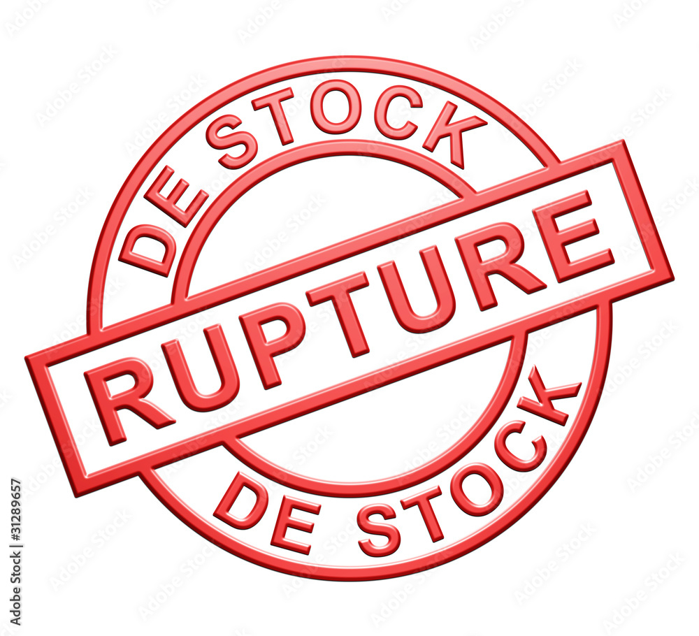 "Rupture De Stock" Illustration Stock Adobe Stock
