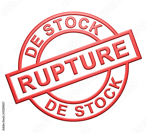 Rupture De Stock" Illustration Stock | Adobe Stock