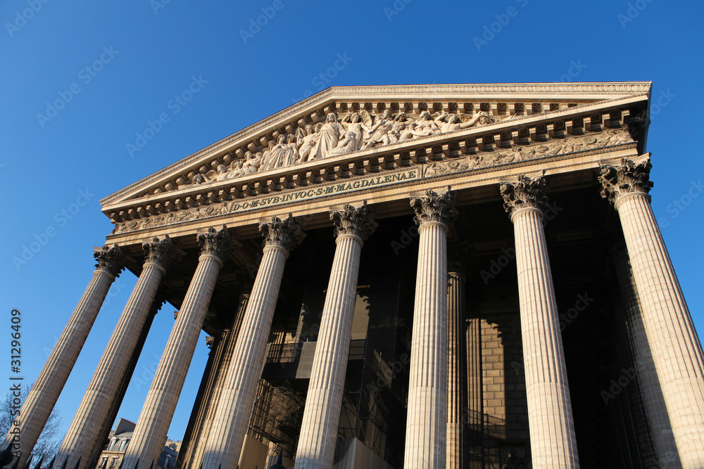 Naklejka premium Church La Madeleine in Paris, France