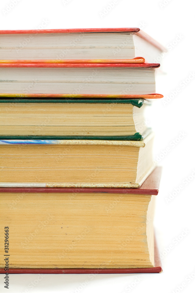 Pile of books isolated on white Pile of books isolated on white