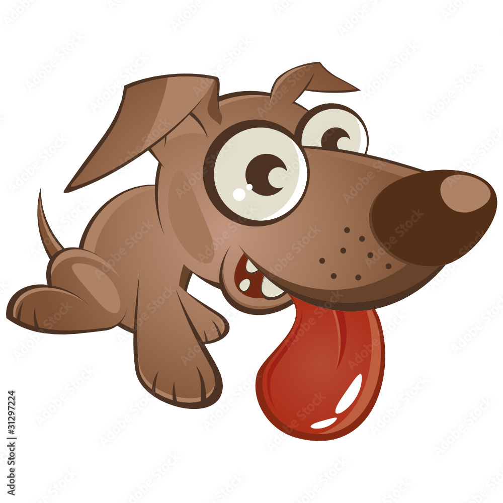 hund cartoon lustig Stock Vector | Adobe Stock