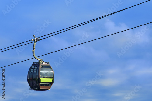 Aerial cableway on Langkawi island, Malaysia