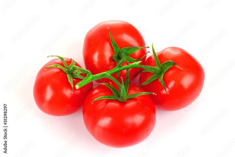 Cherry tomatoes isolated on white Cherry tomatoes isolated on white