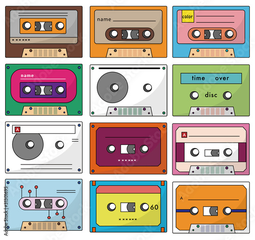 cartoon tape icon
