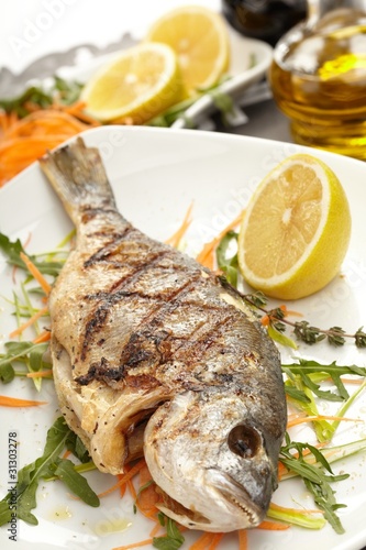 fish with lemon