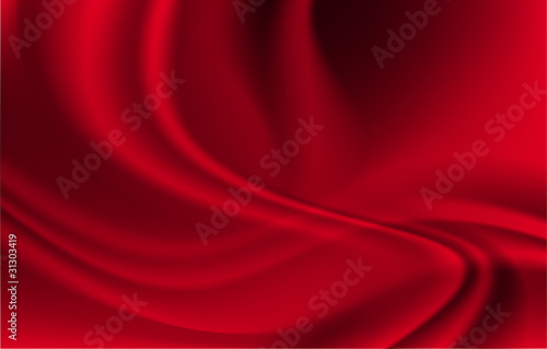 Wavy Red Abstract Background