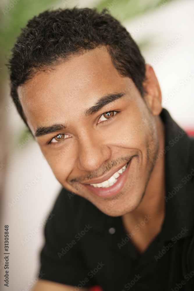 Fototapeta premium Lachender Mann