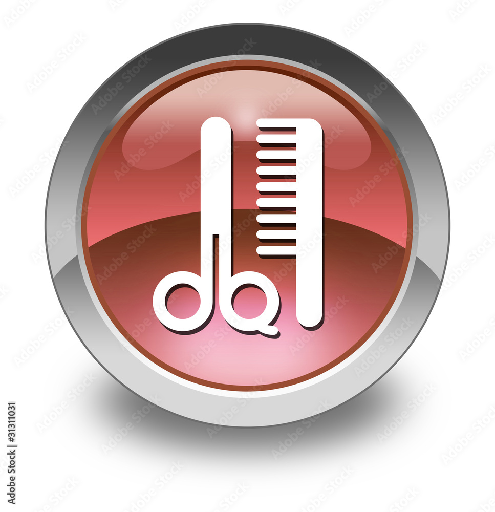 Red Glossy Pictogram 