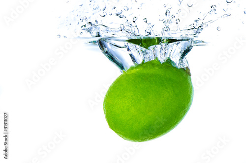 lime splashing