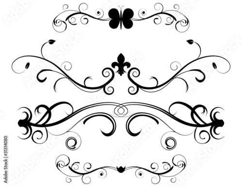 Set of Decorative Page Dividers