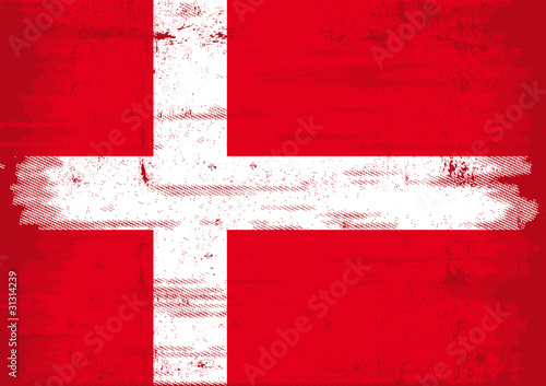 Wallpaper Mural Denmark grunge flag