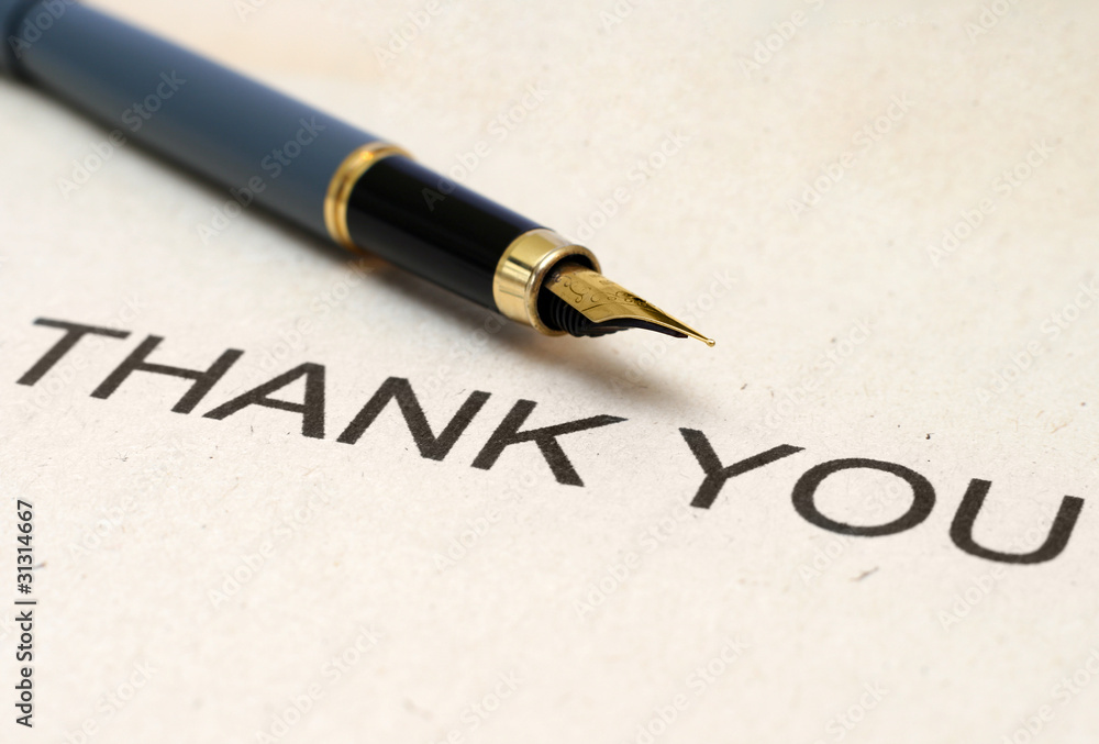 Fototapeta premium Thank you