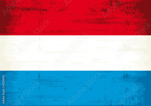 Dutch grunge flag