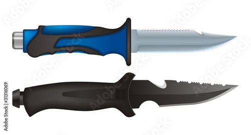 Diving Knife vector