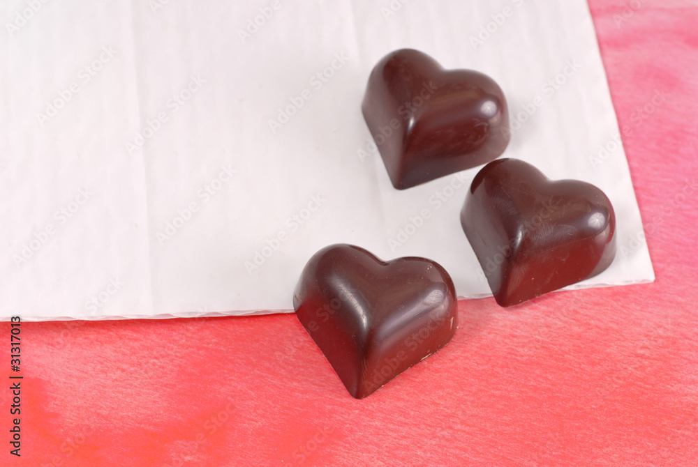 Three Milk Chocolate Hearts Three Milk Chocolate Hearts