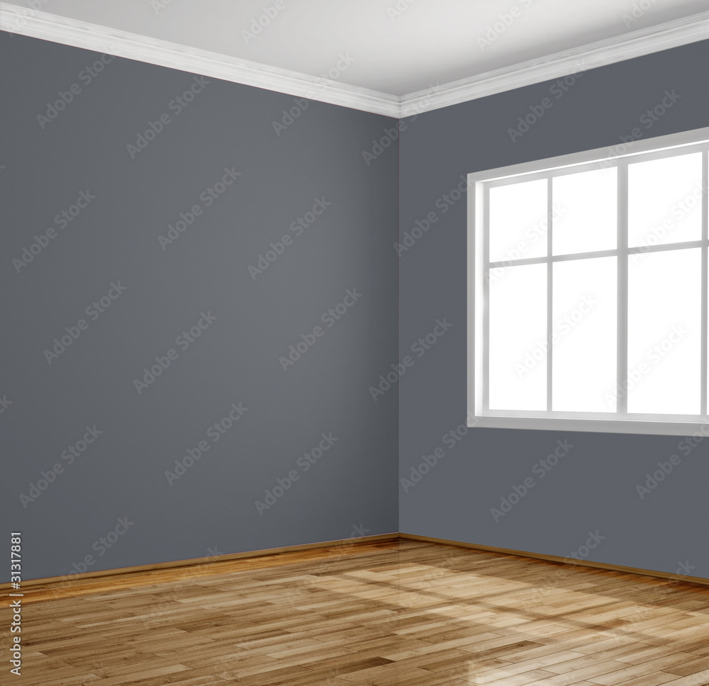Fototapeta premium Interno vuoto con finestra