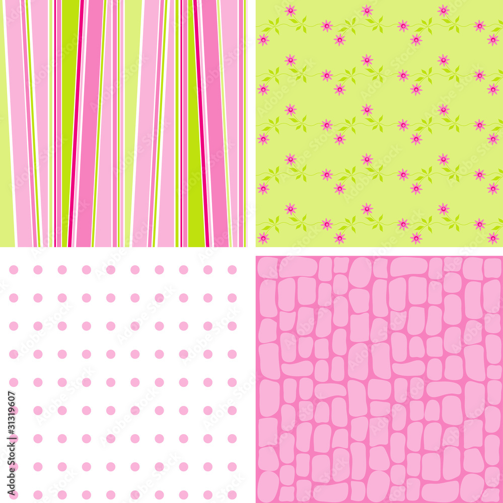 Scrapbook patterns for design, vector