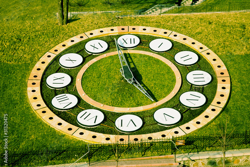 Clock on public place