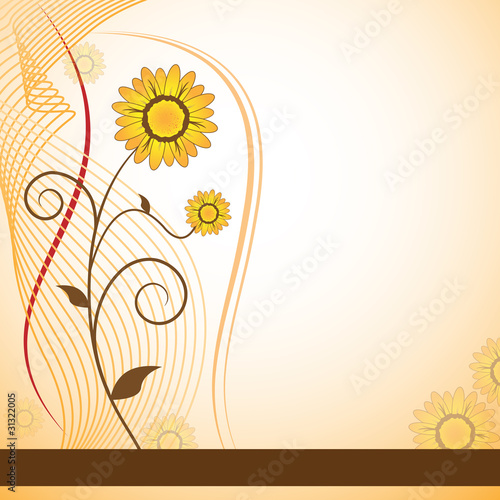 Flower abstract background