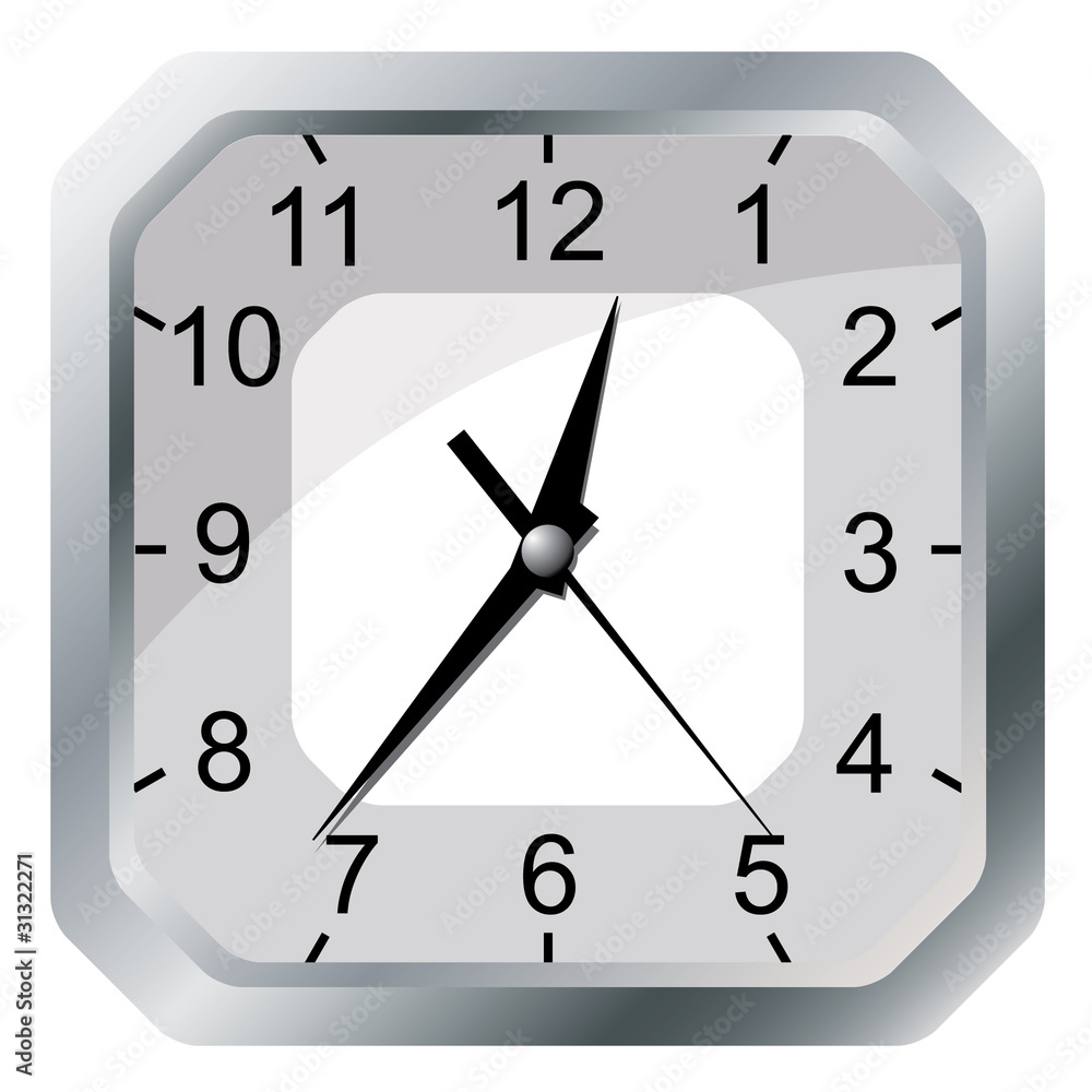 Wall clock. Vector illustration. Wall clock. Vector illustration.