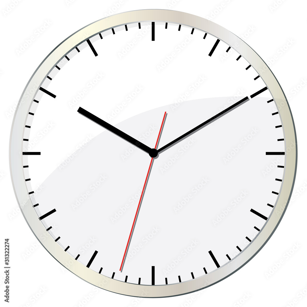 Wall clock. Vector illustration. Wall clock. Vector illustration.