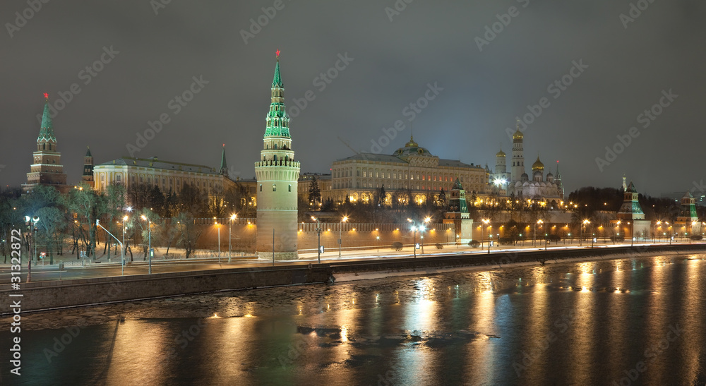 Fototapeta premium Ночная Москва.