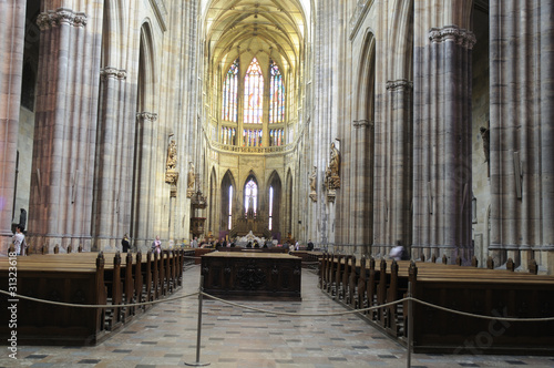 St Vitus Cathedral in the Castle in Prague Czech Republic