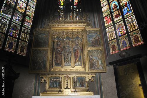 Altar in St Vitus Cathedral, Prague Czech Republic