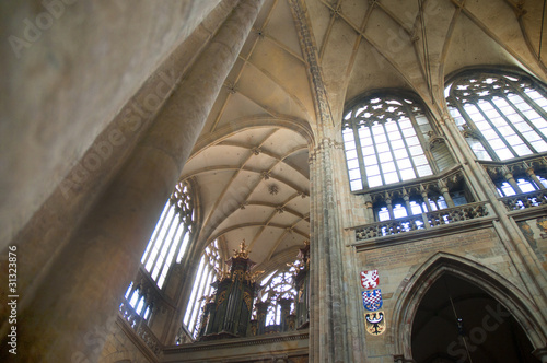 St Vitus Cathedral in the Castle in Prague Czech Republic