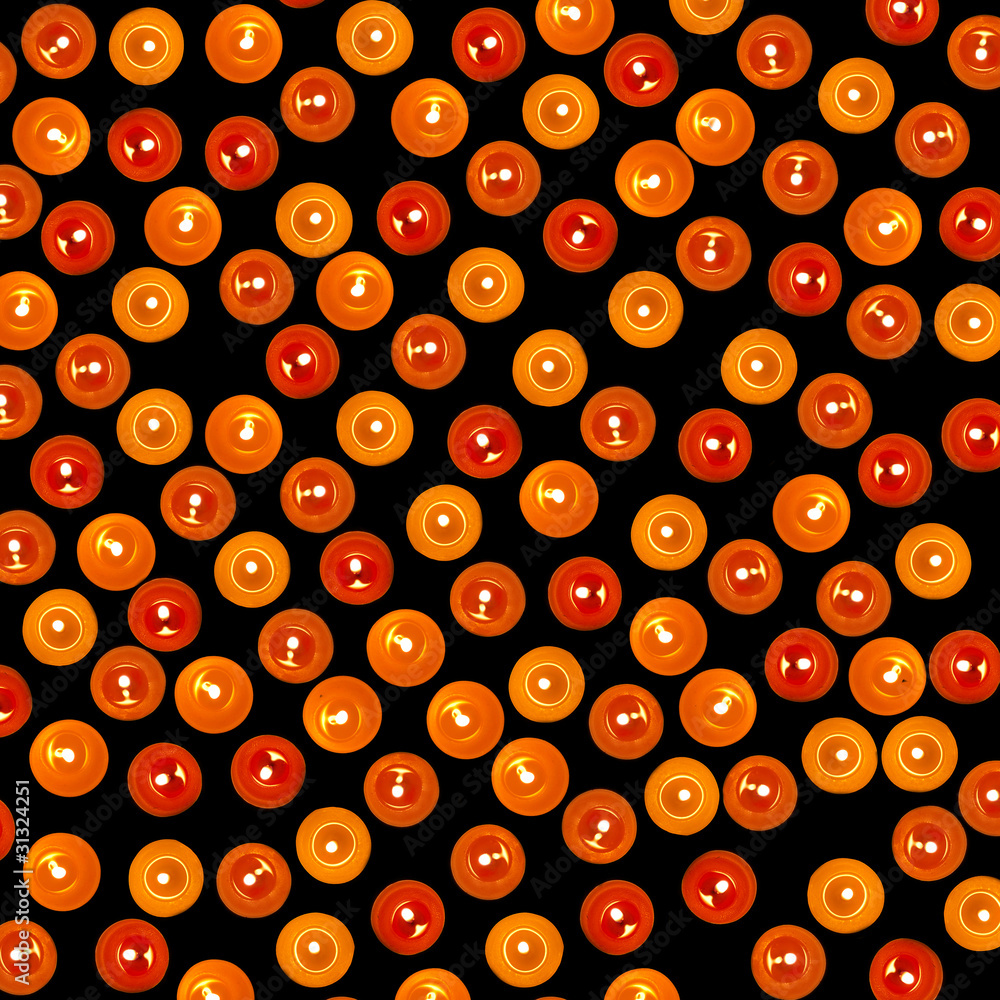 Fototapeta premium Hundred of candles for background.
