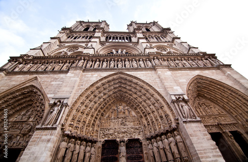 The famous Notre Dame in Paris