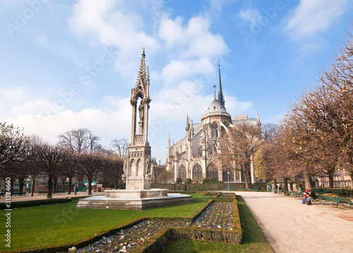 The famous Notre Dame in Paris