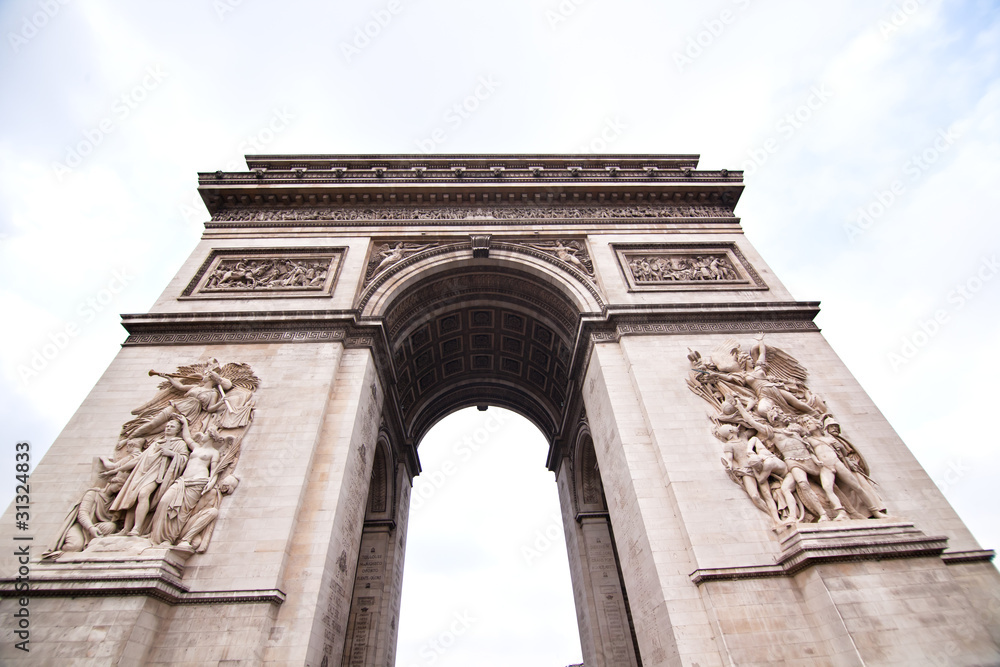 The Arc de Triomphe in Paris