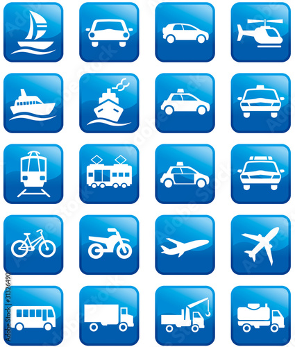 Transport buttons icons