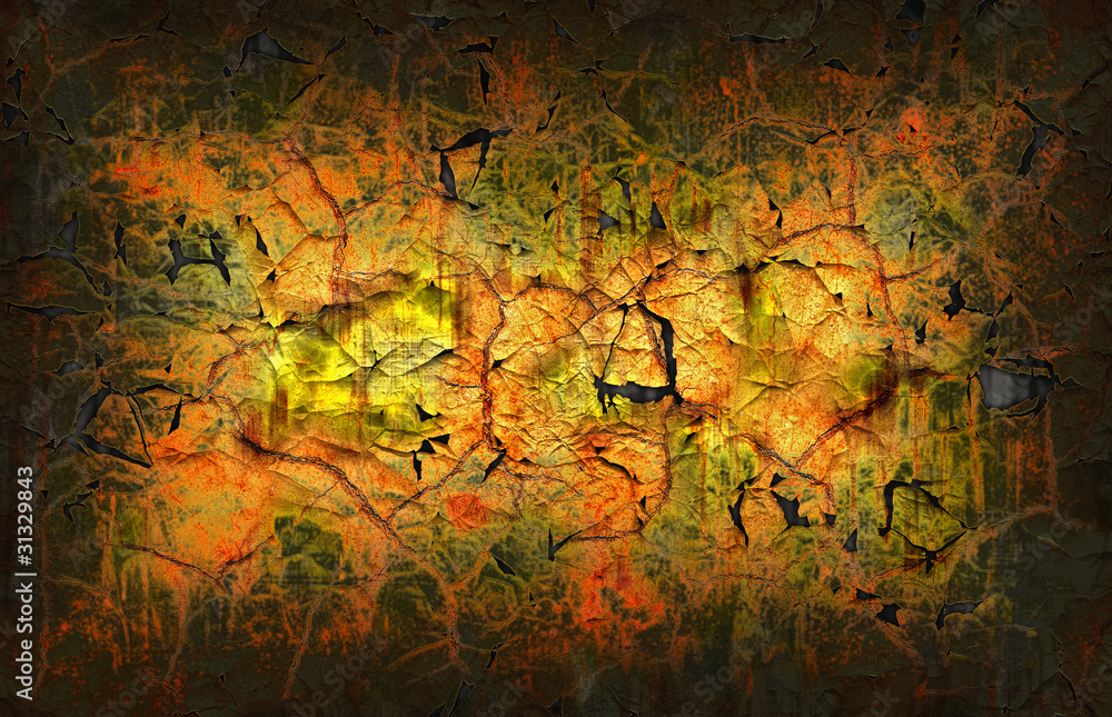 Cracked surface Cracked surface