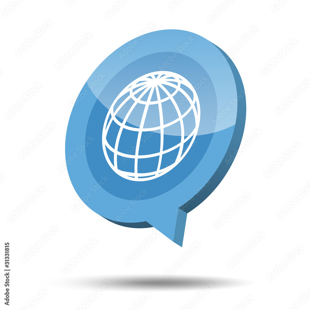 3d global icon 3d global icon
