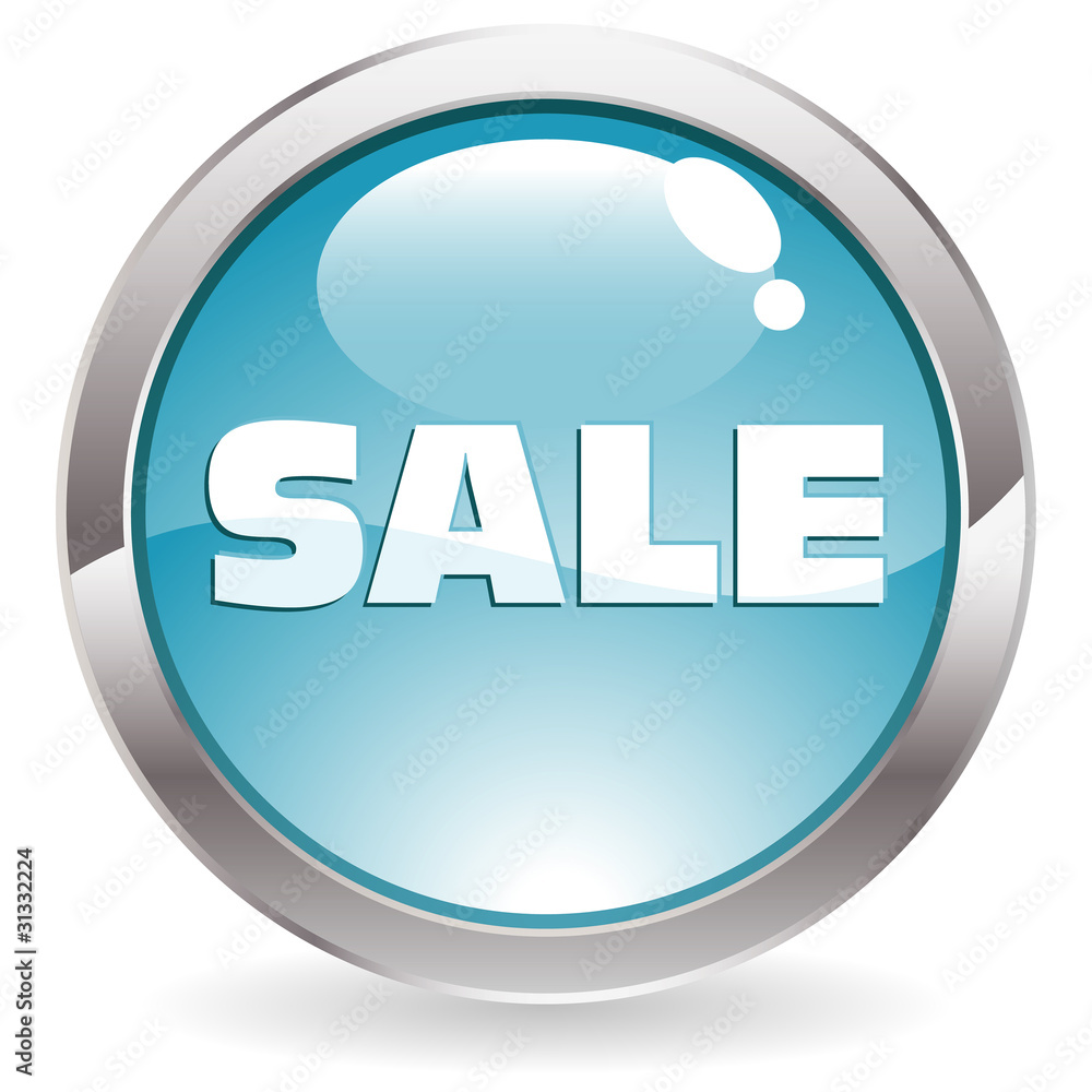 Gloss Button with the text Sale Gloss Button with the text Sale