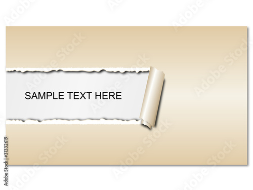 enveloppe déchirée