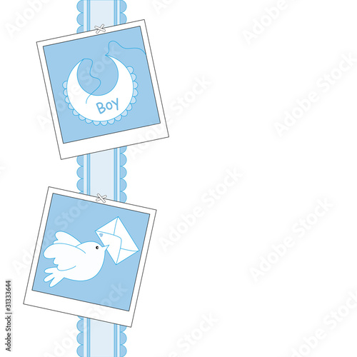 Tarjeta nacimiento bebé niño