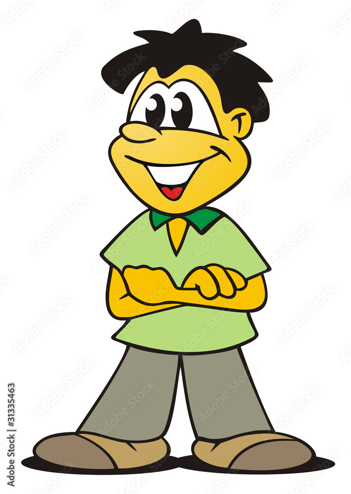 Naklejka premium Asian Kid