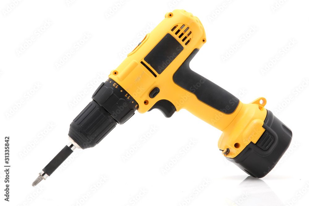 Cordless Drill Isolated On White Background Cordless Drill Isolated On White Background
