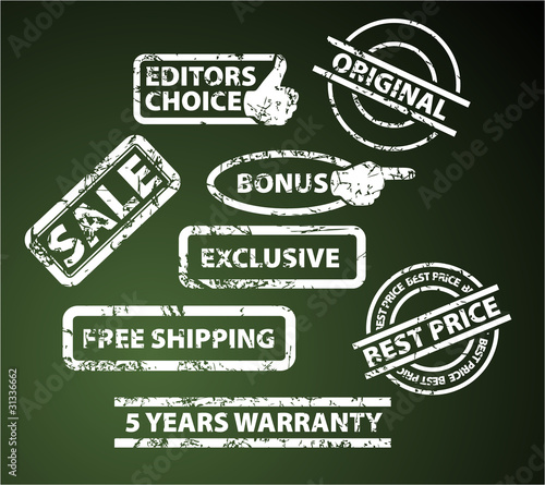 Set of stamps for your eshop