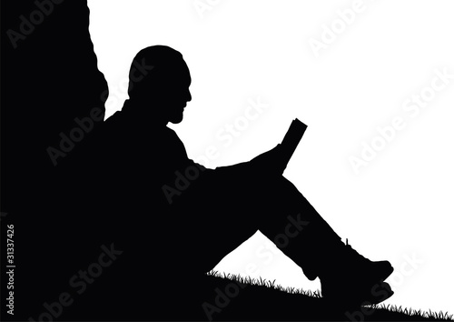 persona che legge photo