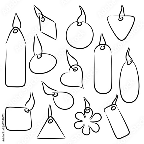 set of abstract tags