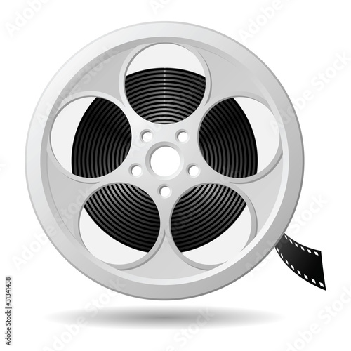 Film reel, vector eps version 8