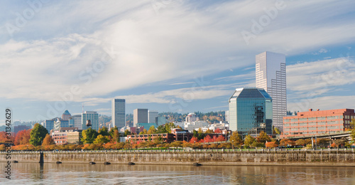 Obraz na płótnie Portland Oregon downtown waterfront w salonie