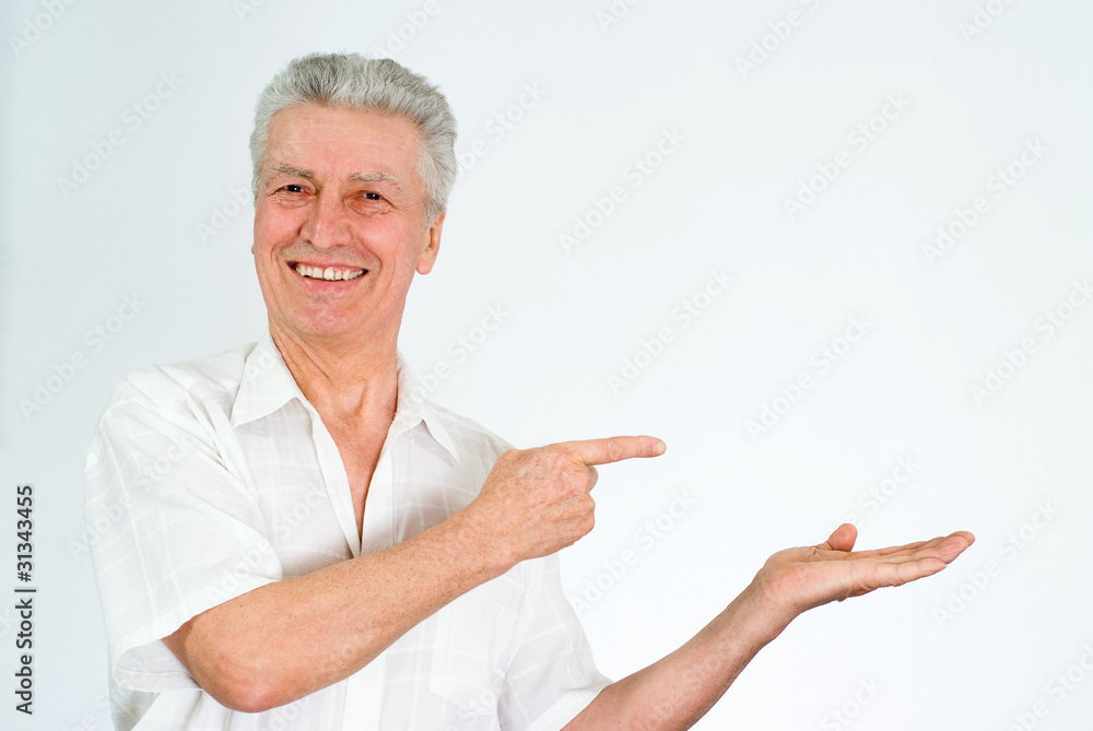 man on a white man on a white